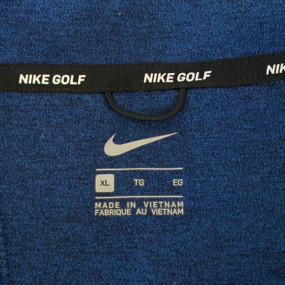Nike Golf Therma Repel 1/2 Zip L/S Blue Men's Size XL Water-Repellant Sweatshirt - Picture 9 of 13